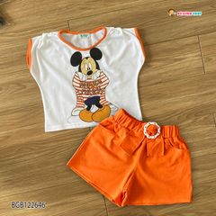 Bộ sort thun Mickey Mouse rules dễ thương cho bé gái BGB122646