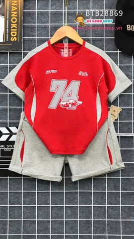 Set bé trai phối màu in 74 dễ thương cho bé trai BTB28869