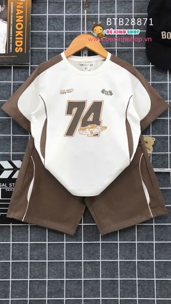 Set bé trai phối màu in 74 dễ thương cho bé trai BTB28869