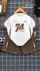 Set bé trai phối màu in 74 dễ thương cho bé trai BTB28869