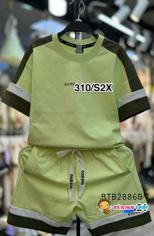 Set thun phối tay thêu BBR dễ thương cho bé trai BTB28859