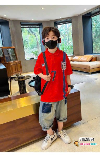 Set jean trụ số 7 cực ngầu cho bé trai BTB28784