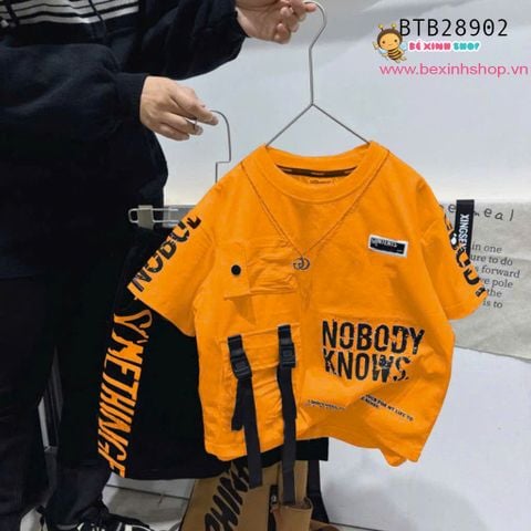 Set túi hộp hiphop phối chữ dễ thương cho bé trai BTB28902