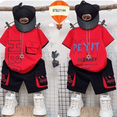 [XẢ KHO] Set hiphop túi hộp HBA dễ thương cho bé trai BTB27192
