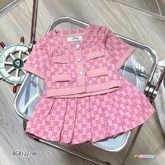Set áo váy Gucc dễ thương cho bé gái BGB122785