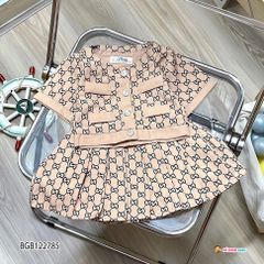 Set áo váy Gucc dễ thương cho bé gái BGB122785
