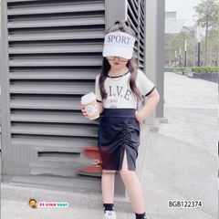 [XẢ KHO] Set áo váy rút dây GIVE dễ thương cho bé gái BGB122374