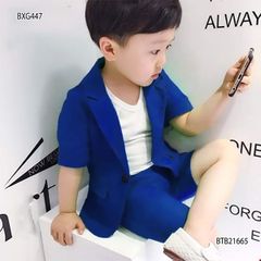 Set vest 3 món phong cách Hàn Quốc cho bé trai đi tiệc, Lễ Tết BXG445