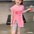 Set áo xẻ tà quần legging lửng NORT dễ thương cho bé gái BXG366