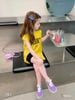 Set áo xẻ tà quần legging lửng NORT dễ thương cho bé gái BXG366
