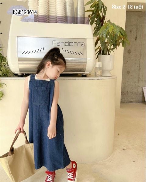 Set yếm jean kèm áo dễ thương cho bé gái BGB123614
