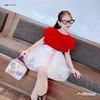 Set áo bèo kèm chân váy dễ thương cho bé gái BGB121837