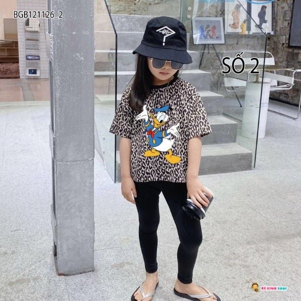 [XẢ KHO] Set beo in MICKEY DONAL dễ thương cho bé gái BGB121126