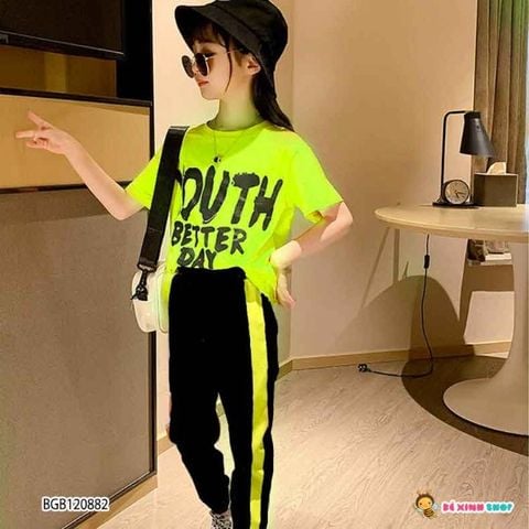 Set thể thao Youth better dễ thương cho bé gái BGB120882