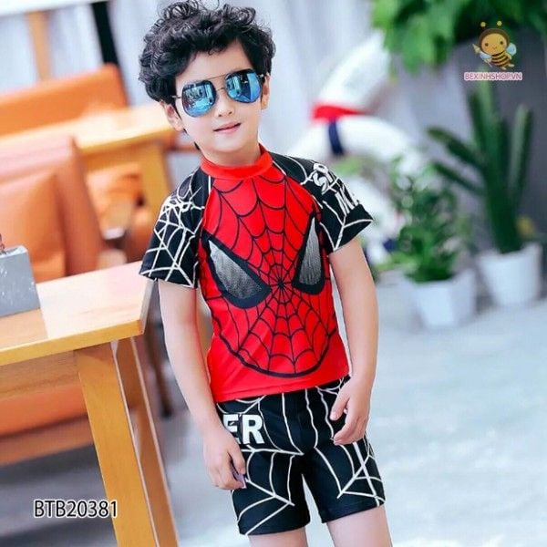 [XẢ KHO] Set bơi người nhện dễ thương cho bé trai BTB20381