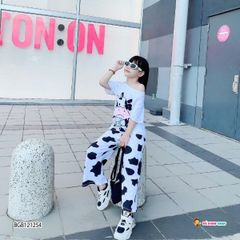 Set ống rộng bò sữa dễ thương cho bé gái BGB121254