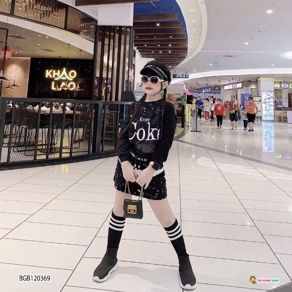 [XẢ KHO] Set chân váy áo Coke dễ thương cho bé gái BGB120369