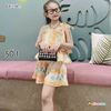 Set dập ly 2 dây quần váy dễ thương cho bé gái BGB121260