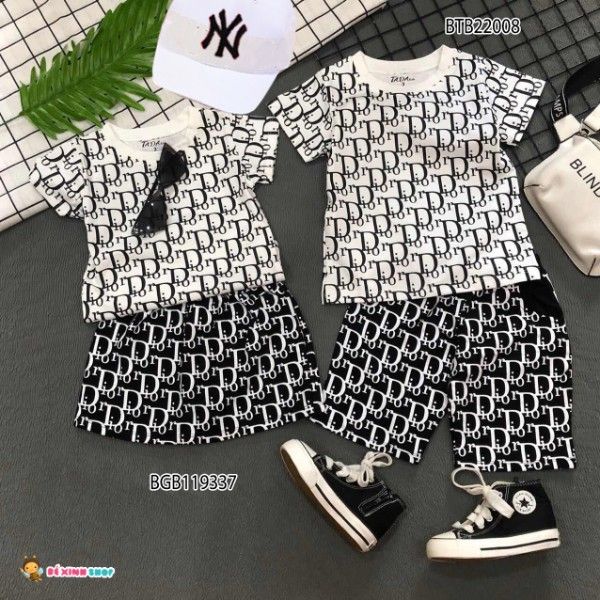 [XẢ KHO] Set bộ D.ior dễ thương cho bé TRAI BTB22008