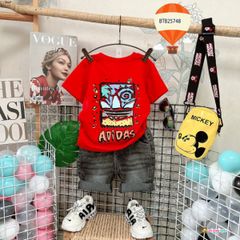 [XẢ KHO] Set jeans ADDS dễ thương cho bé trai BTB25748