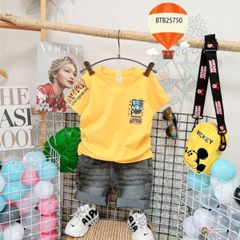 [XẢ KHO] Set jeans ADDS dễ thương cho bé trai BTB25748