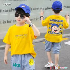 [XẢ KHO] Set jeans CANDIES dễ thương cho bé trai BTB24253