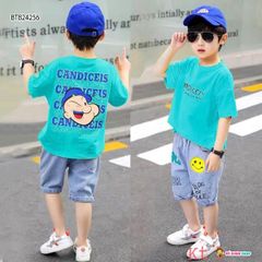[XẢ KHO] Set jeans CANDIES dễ thương cho bé trai BTB24253