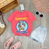 Set jeans cọp in chữ RAMONES dễ thương cho bé gái BGB121905