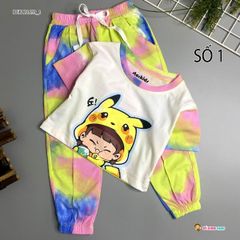 Set jogger loang màu dễ thương cho bé gái BGB121659