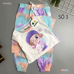 Set jogger loang màu dễ thương cho bé gái BGB121659