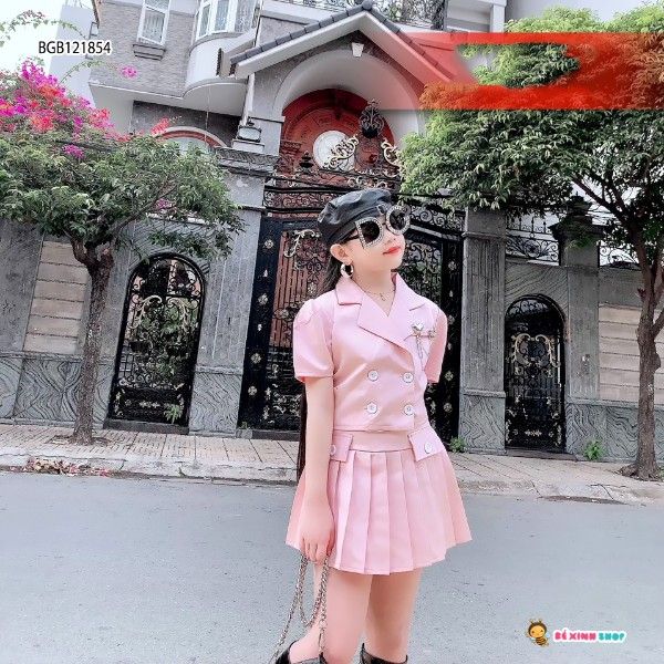 Đầm công chúa trễ vai tay bồng kèm ghim cài chất voan tơ 2 lớp màu hồng đen  be- váy babydoll hở vai dài tay tiểu thư đi chơi - MixASale