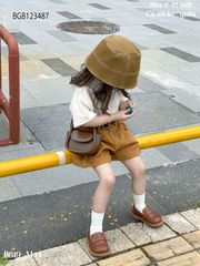 [XẢ KHO] Set áo cotton quần kaki dễ thương cho bé gái BGB123487