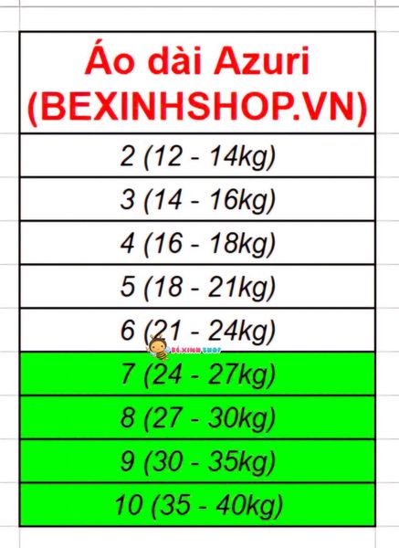 Set áo dài Azuri kết nơ dễ thương cho bé gái BGB124095