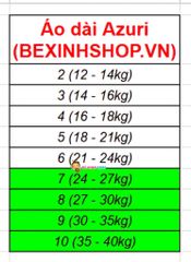 Set áo dài Azuri kết nơ dễ thương cho bé gái BGB124095