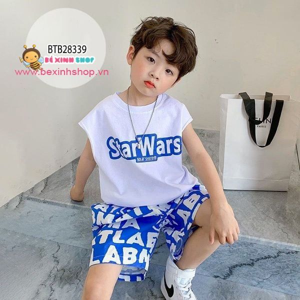 Set sát nách STARWAR dễ thương cho bé trai BTB28339