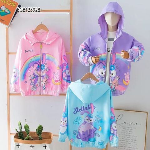 Áo gió in 3D dễ thương cho bé gái BGB123928