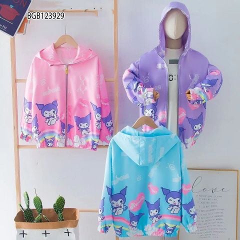 Áo gió in 3D dễ thương cho bé gái BGB123928