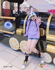 Áo Hoodie in Vịt dễ thương cho bé gái AGB17189