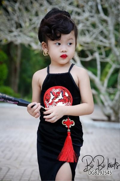 Váy sườn xám bé gái Trung Hoa DA196
