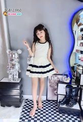Set áo sát nách váy phối sọc dễ thương cho bé gái BGB123950