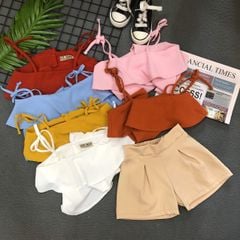 Set áo dây tầng dễ thương cho bé gái BGB119304