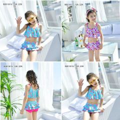 Set bơi 2 mảnh hoạt hình và hoa dễ thương cho bé gái BGB119924