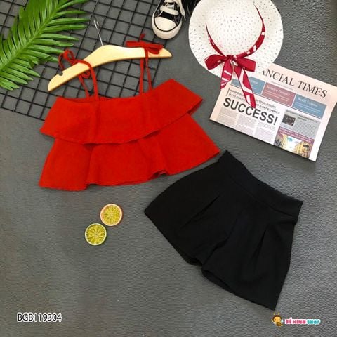 Set áo dây tầng dễ thương cho bé gái BGB119304