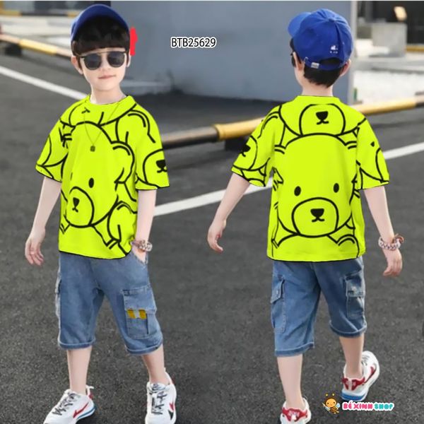 Set jeans GẤU cho bé BTB25628