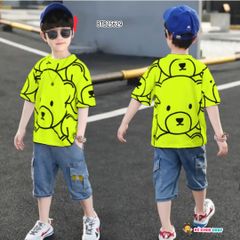Set jeans GẤU cho bé BTB25628