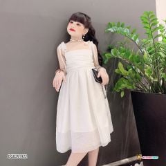 [XẢ KHO] Đầm dây kim tuyến phối nơ dễ thương cho bé gái DGB291920