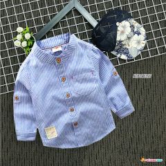 [XẢ KHO] Áo sơ mi sọc tay nút cho bé trai ATB196397