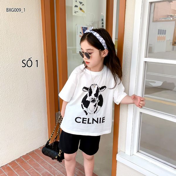 Set đùi bò sữa dễ thương cho bé gái BXG009