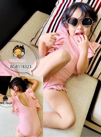 Set bơi bèo kèm nón dễ thương cho bé gái  BGB118321