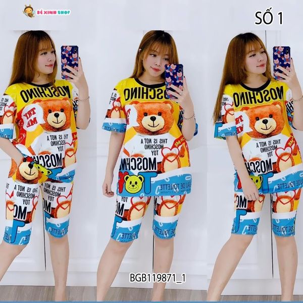 [XẢ KHO] Bộ lửng 3D mẹ bé hoạt hình BGB119871